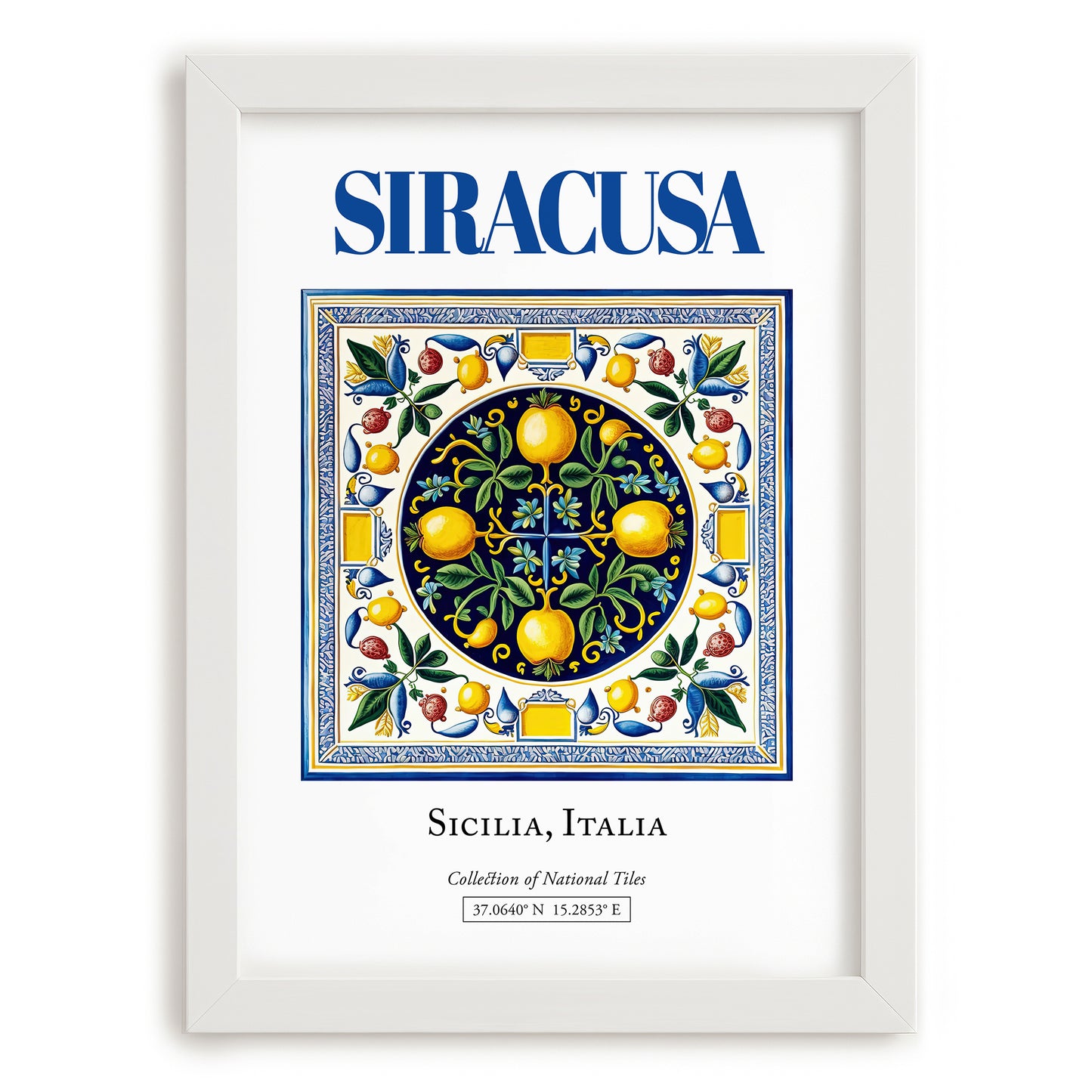 Siracusa, Italy – Dream Destination Decor, placed in minimal white frame