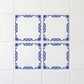 4er-Set Azulejo-Motiv-Fliesen · 65% sparen