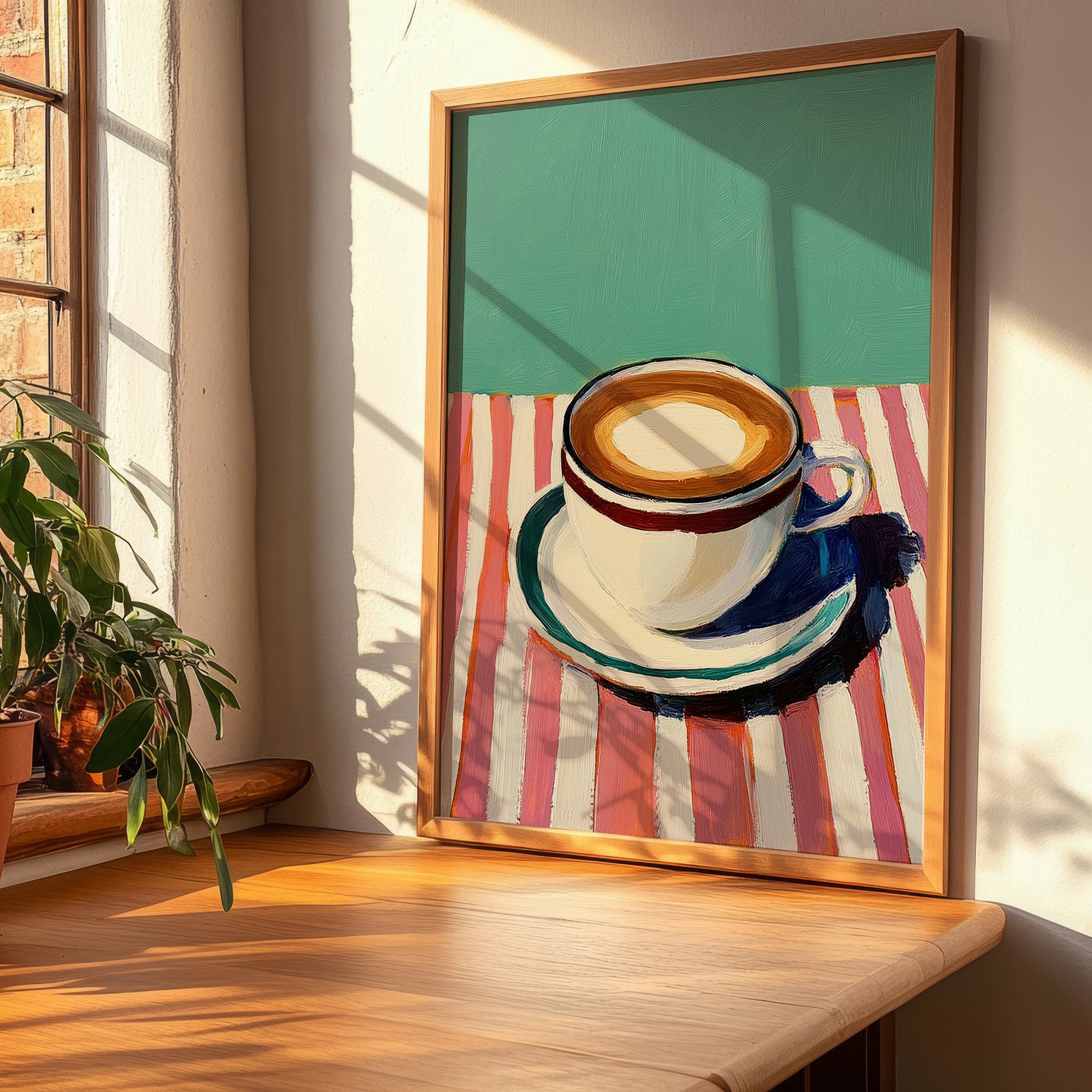Café con Leche – Spanish Coffee, Book Café Painting, clean layout with no caption