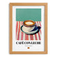 Café con Leche – Spanish Coffee, Book Café Painting, set in oak frame