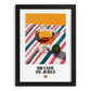 Brandy de Jerez – Spanish Spirit Drink, Sky Bar Painting, in sleek black frame