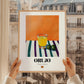 Orujo – Spanish Spirit Drink, Hotel Lobby Print, styled in a charming Paris street view