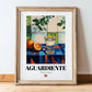 Aguardiente – Spanish Spirit Drink, Cocktail Lounge Art, in wooden frame leaning on the floor