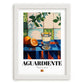 Aguardiente – Spanish Spirit Drink, Cocktail Lounge Art, placed in minimal white frame