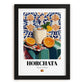 Horchata – Spanish Beverage Drink, Cocktail Lounge Art, in sleek black frame
