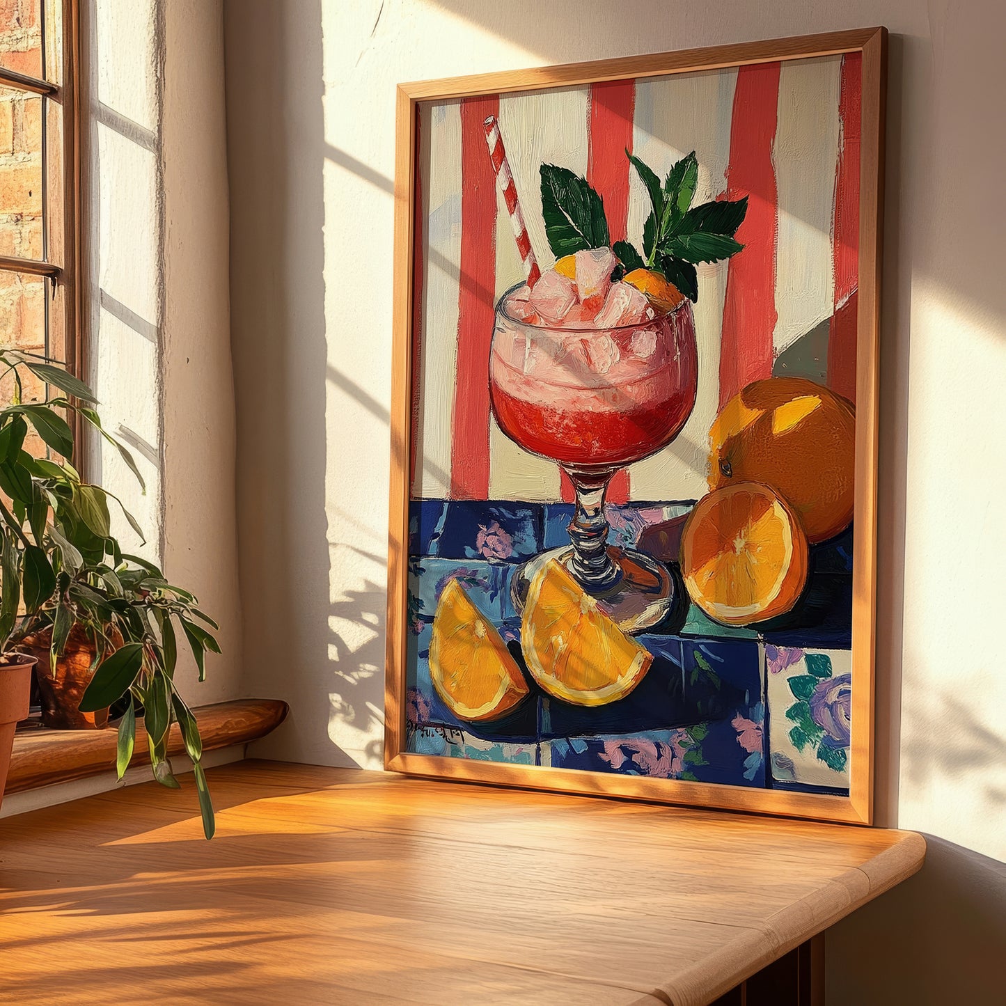 Granizado – Spanish Beverage Drink, Jazz Bar Wall Art, clean layout with no caption