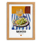 Mosto – Spanish Beverage Drink, Sky Bar Art, set in oak frame