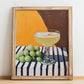 Mosto – Spanish Beverage Drink, Cocktail Lounge Poster, no-text version framed in wood