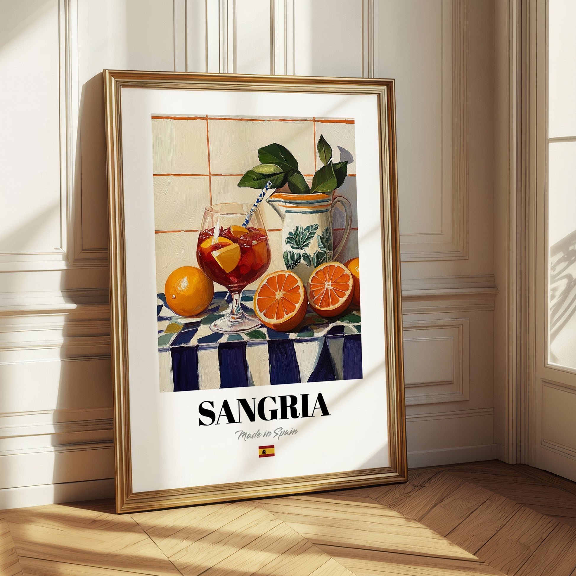 Sangria – Spanish Cocktail Drink, Rooftop Terrace Poster