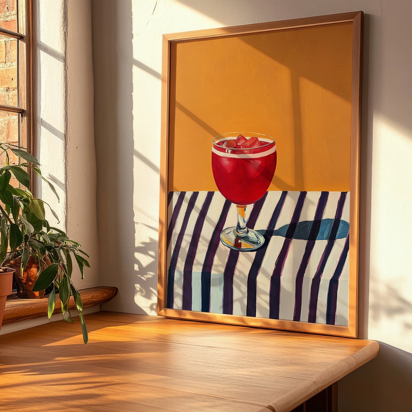 Kalimotxo – Spanish Cocktail Drink, Cocktail Lounge Painting, clean layout with no caption