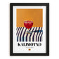 Kalimotxo – Spanish Cocktail Drink, Cocktail Lounge Painting, in sleek black frame