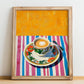 Café Crème – French Coffee, Espresso Bar Wall Art, no-text version framed in wood