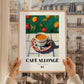 Café Allongé – French Coffee, Street Café Wall Art, styled in a charming Paris street view