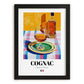 Cognac – French Spirit Drink, Hotel Lobby Painting, in sleek black frame