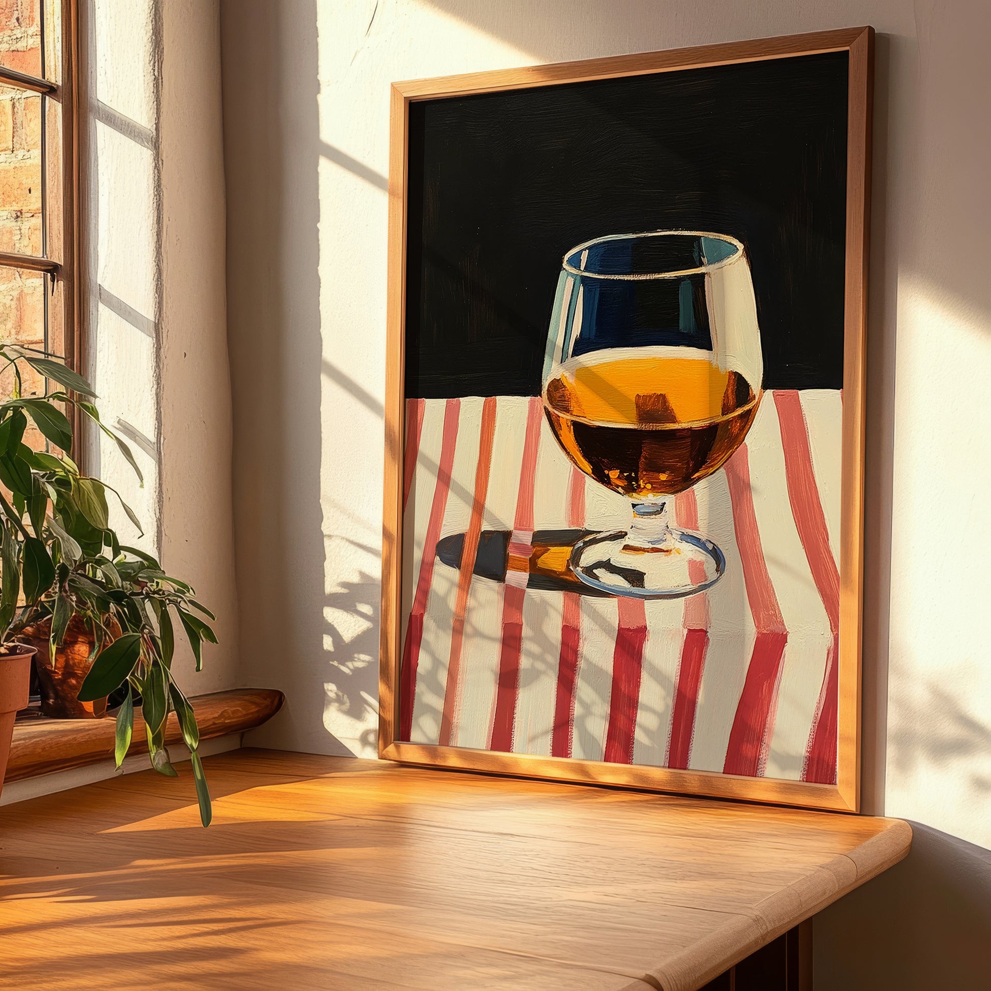 Cognac – French Spirit Drink, Beach Bar Poster, clean layout with no caption