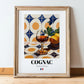 Cognac – French Spirit Drink, Hotel Lobby Art, in wooden frame leaning on the floor