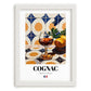 Cognac – French Spirit Drink, Hotel Lobby Art, placed in minimal white frame