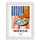 Armagnac – French Spirit Drink, Cocktail Lounge Wall Art, placed in minimal white frame
