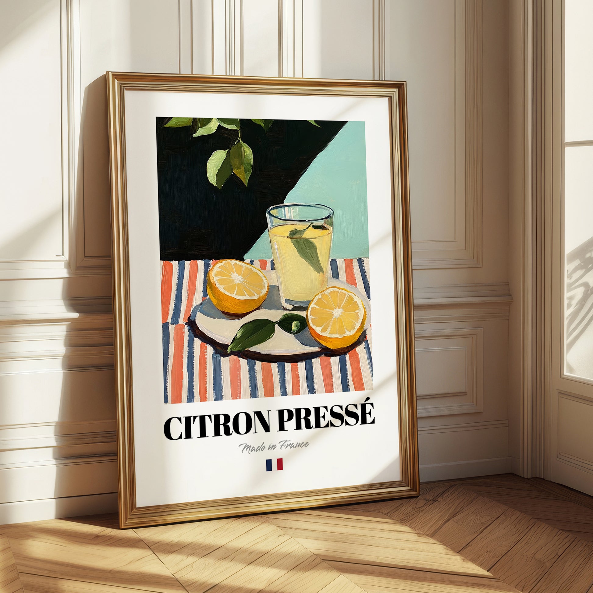 Citron Pressé – French Beverage Drink, Jazz Bar Illustration