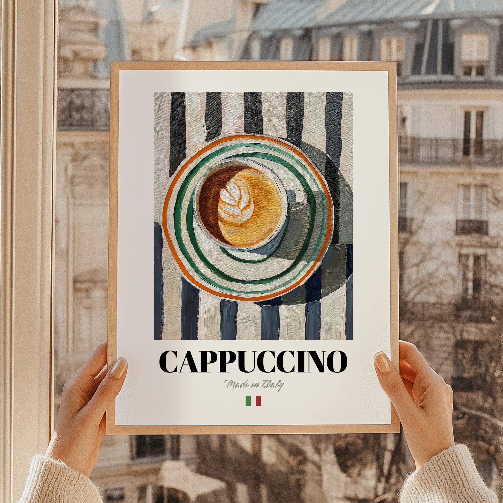 Cappuccino – Italian Coffee, Coffeehouse Painting