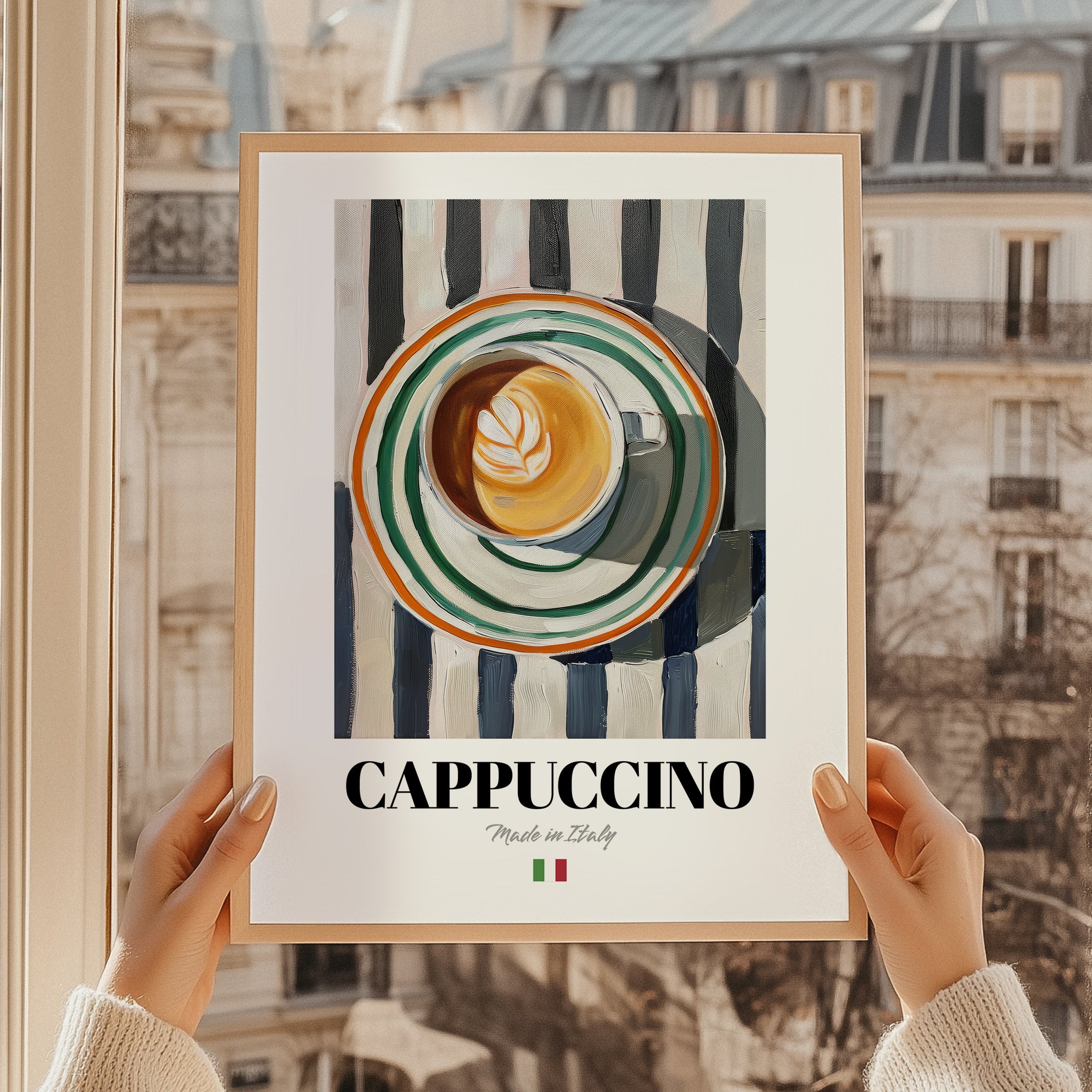 Cappuccino – Italian Coffee, Coffeehouse Painting