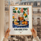 Amaretto – Italian Liqueur Drink, Hotel Lobby Poster, styled in a charming Paris street view