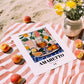 Amaretto – Italian Liqueur Drink, Hotel Lobby Poster, unframed on coastal sand