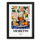 Amaretto – Italian Liqueur Drink, Hotel Lobby Poster, in sleek black frame
