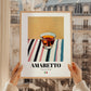 Amaretto – Italian Liqueur Drink, Cocktail Lounge Wall Art, styled in a charming Paris street view