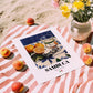 Sambuca – Italian Liqueur Drink, Beach Bar Poster, unframed on coastal sand