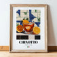 Chinotto – Italian Beverage Drink, Sky Bar Poster, in wooden frame leaning on the floor