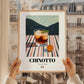 Chinotto – Italian Beverage Drink, Cocktail Lounge Poster, styled in a charming Paris street view