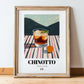 Chinotto – Italian Beverage Drink, Cocktail Lounge Poster, in wooden frame leaning on the floor