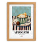 Affogato – Italian Coffee, Konditorei Wall Art, set in oak frame