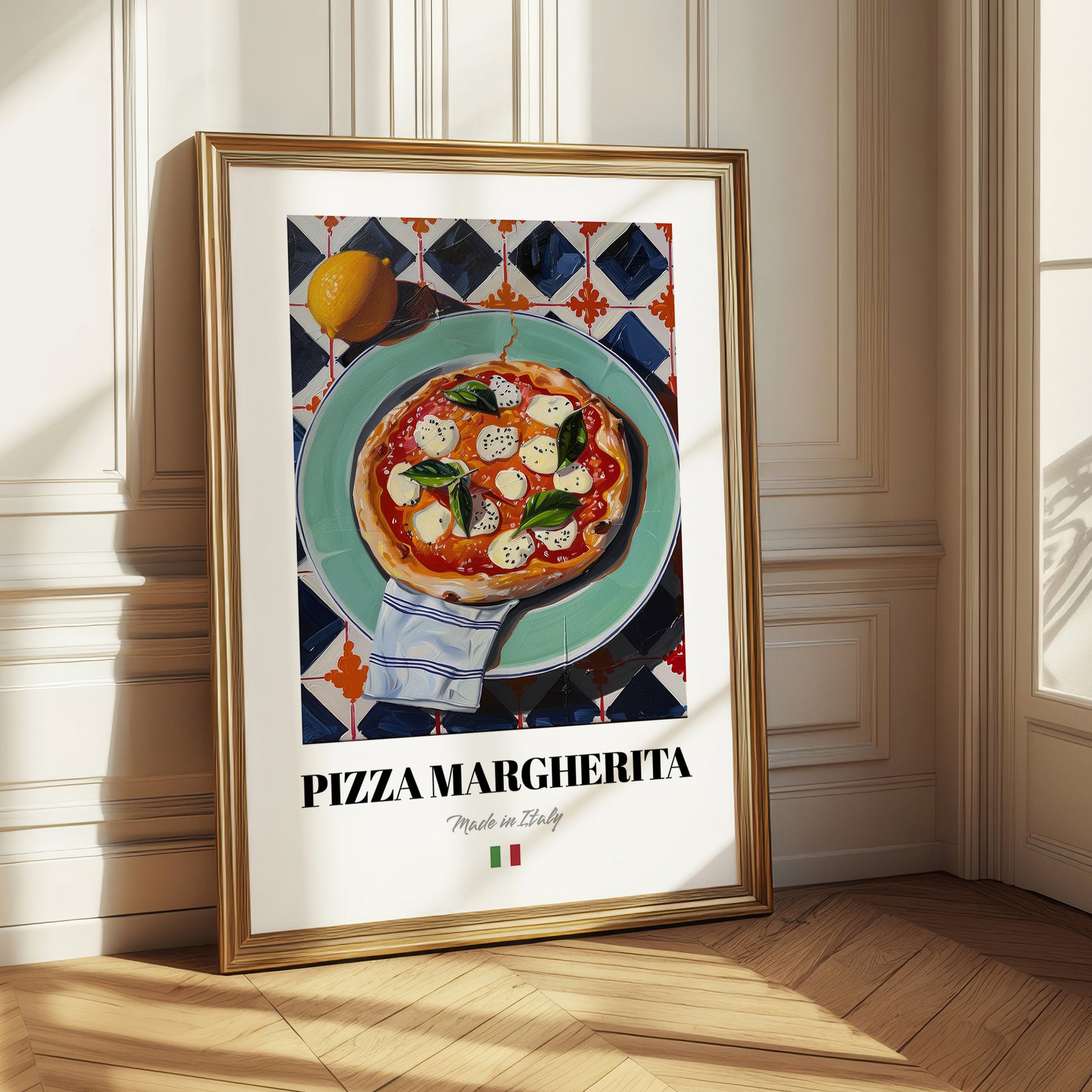 Pizza Margherita – Italian Pizza, Restaurant Painting
