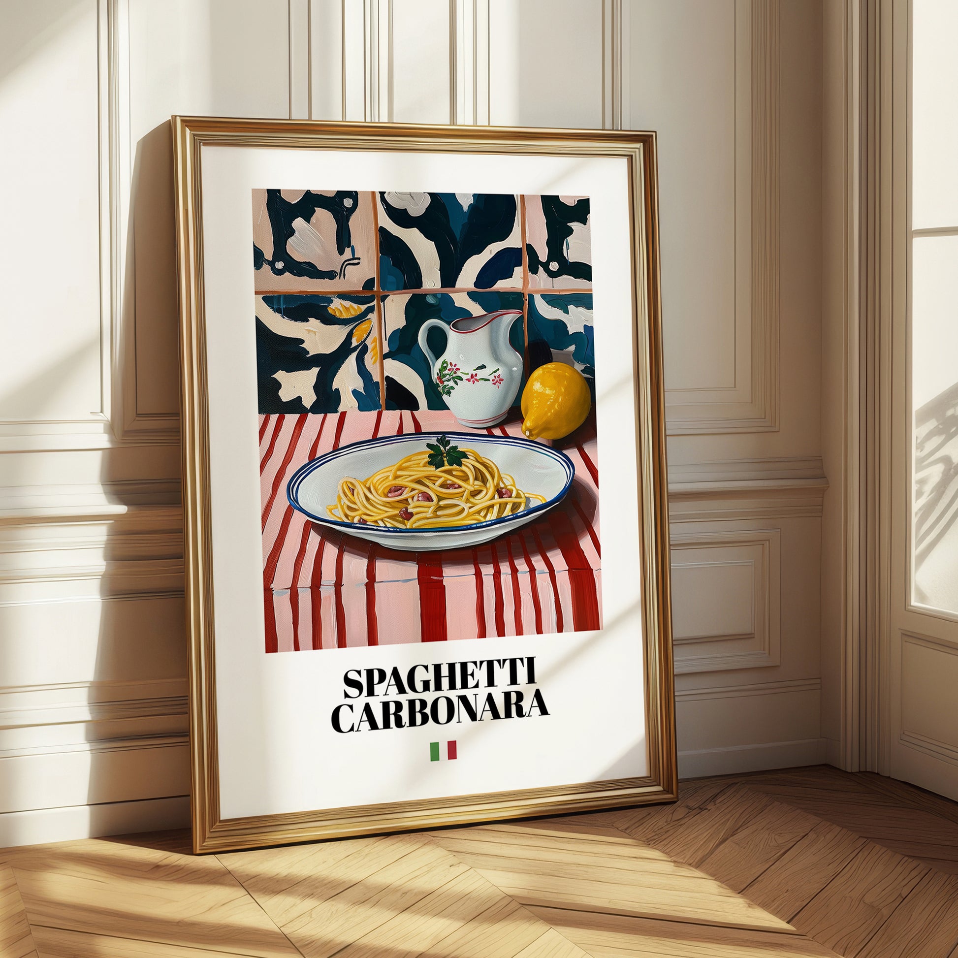 Spaghetti Carbonara – Italian Pasta, Osteria Poster