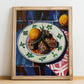 Ossobuco – Italian Stew Dish, Restaurant Painting, no-text version framed in wood