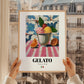 Gelato – Italian Ice Cream Gelato, Gelateria Still Life, styled in a charming Paris street view