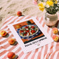 Insalata Caprese – Italian Salad Dish, Café Poster, unframed on coastal sand