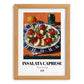 Insalata Caprese – Italian Salad Dish, Café Poster, set in oak frame