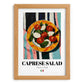 Caprese Salad – Italian Salad Dish, Restaurant Wall Art, set in oak frame