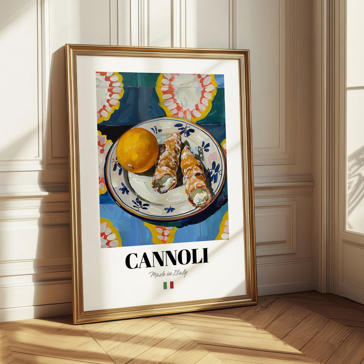 Cannoli – Italian Dessert Dish, Bistro Print