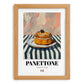 Panettone – Italian Bread Dish, Restaurant Art, set in oak frame