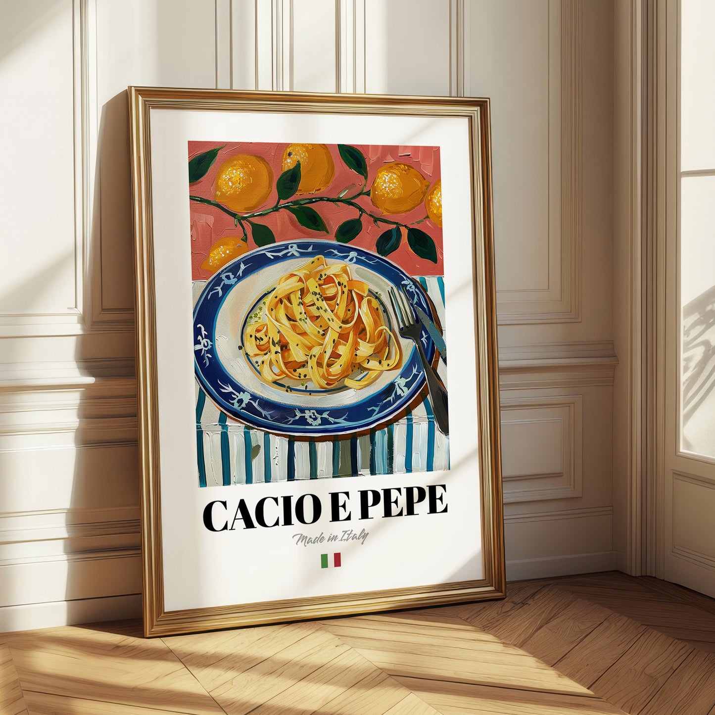 Cacio e Pepe – Italian Pasta, Restaurant Poster