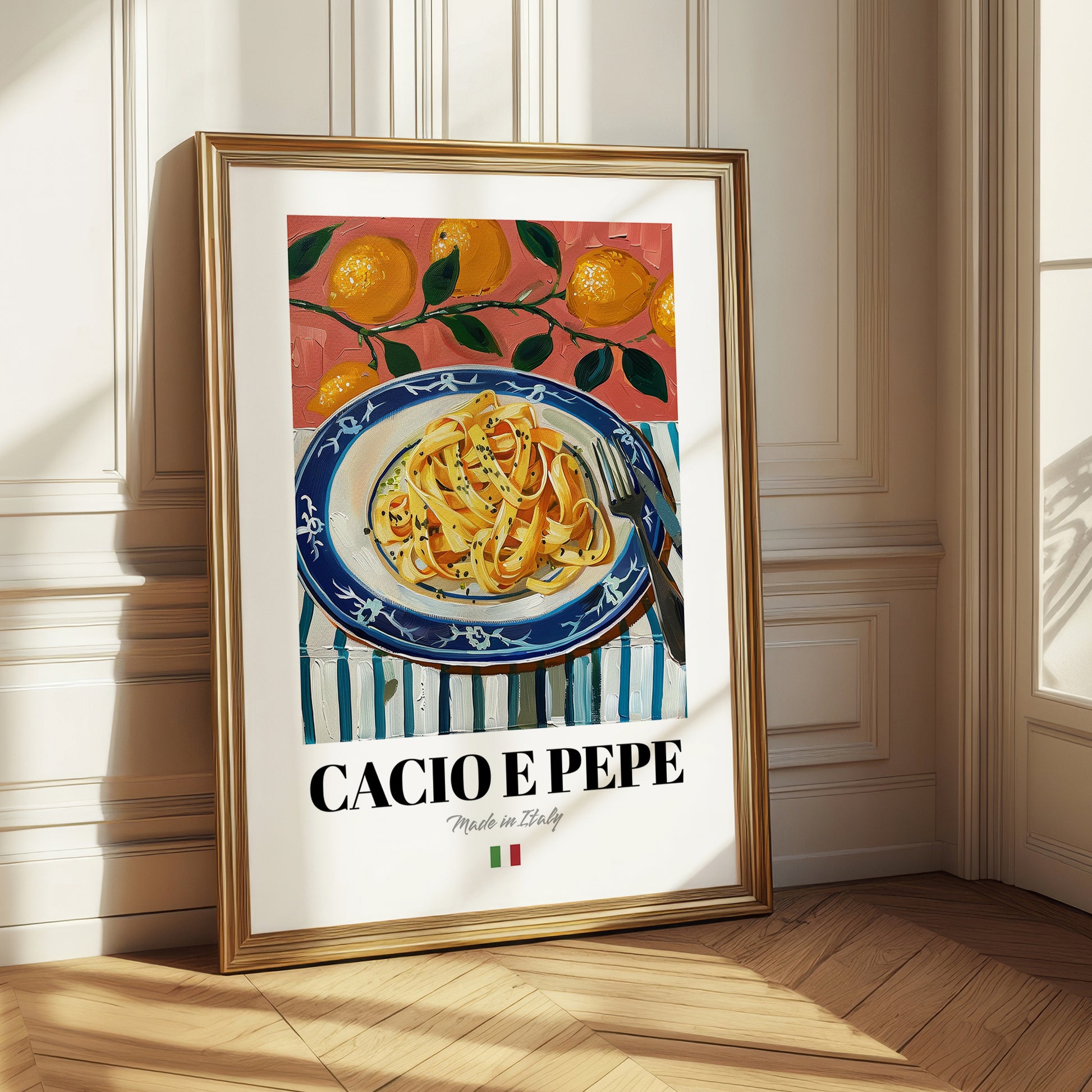 Cacio e Pepe – Italian Pasta, Restaurant Poster