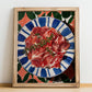 Prosciutto di Parma – Italian Meat Dish, Food Bar Poster, no-text version framed in wood