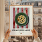 Stracciatella Soup – Italian Soup Dish, Restaurant Print, styled in a charming Paris street view