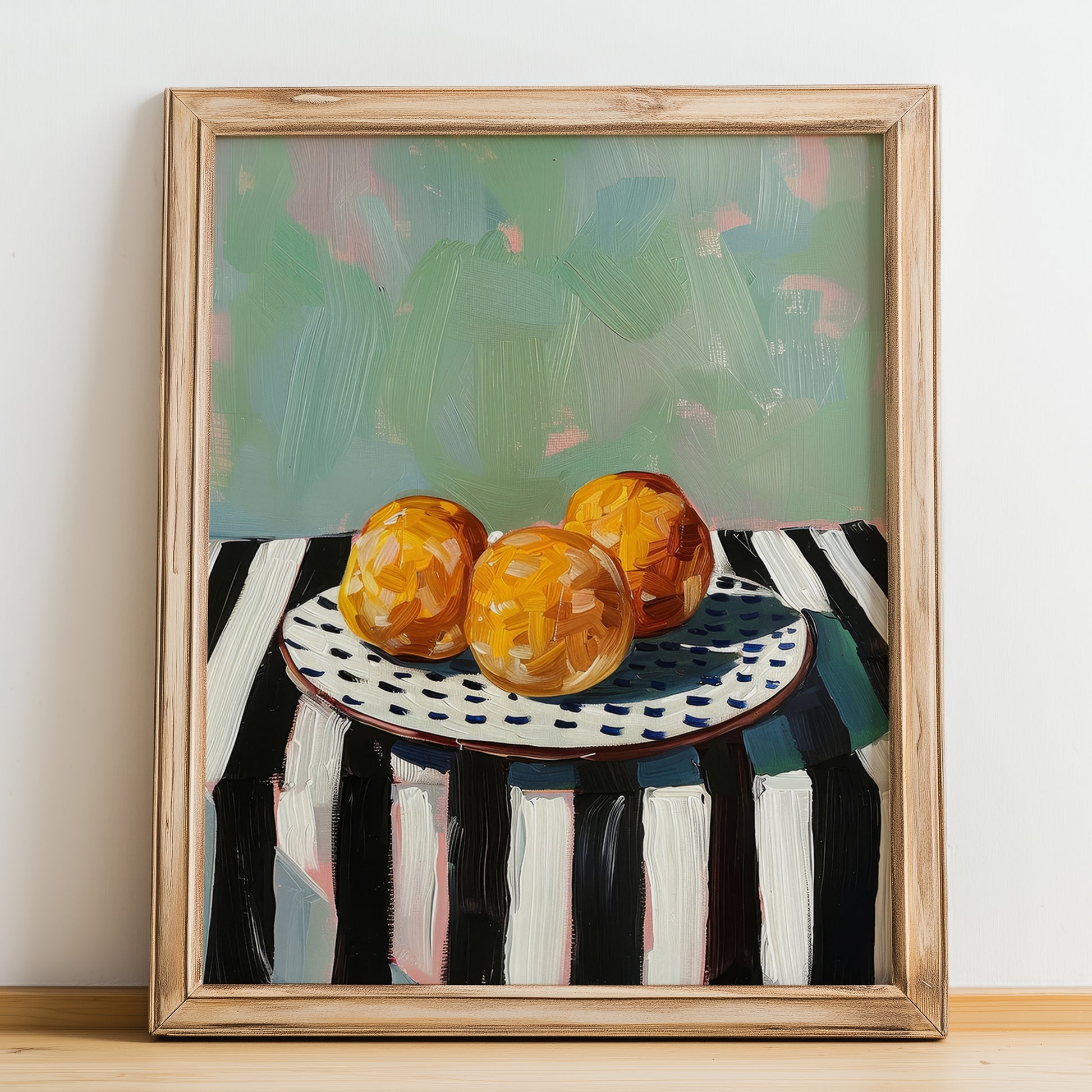 Bombolone – Italian Pastry Dish, Tavern Poster, no-text version framed in wood
