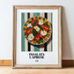 Insalata Caprese – Italian Salad Dish, Bistro Still Life, in wooden frame leaning on the floor
