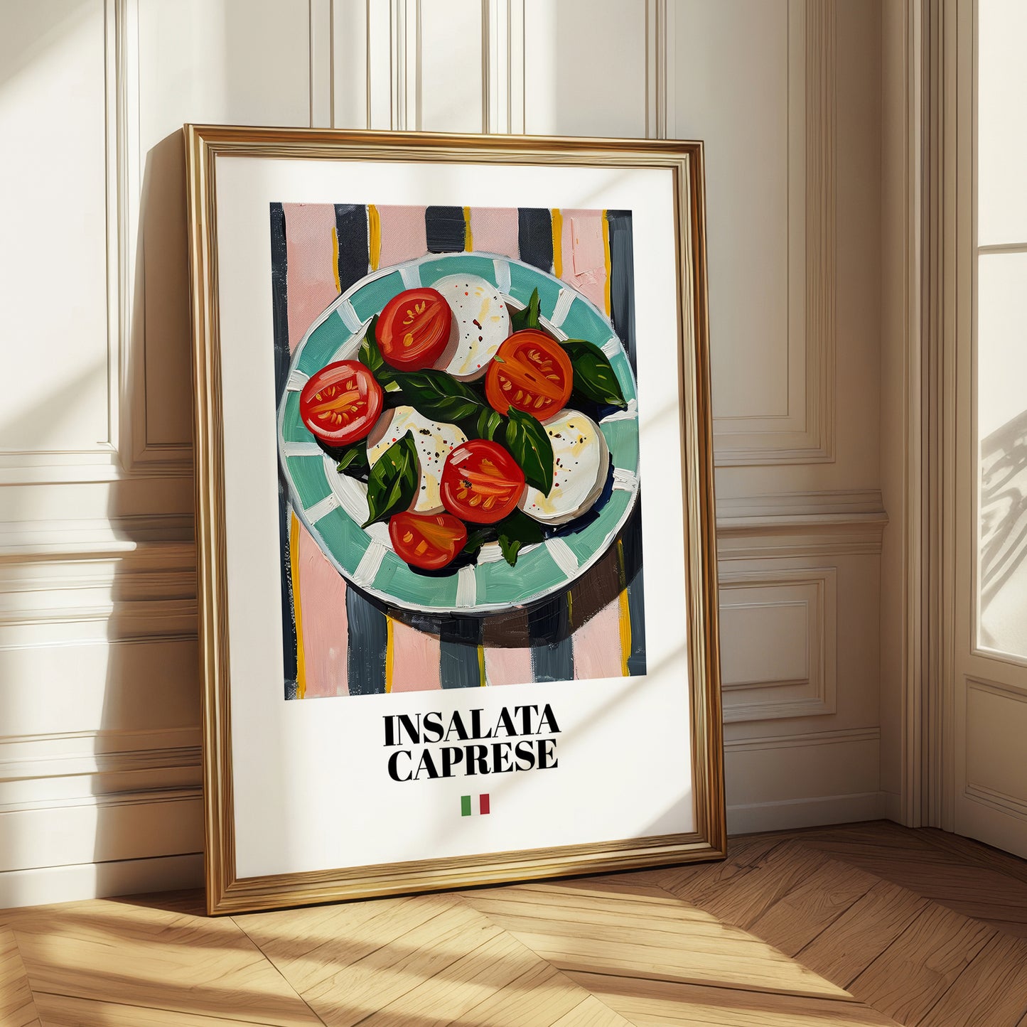 Insalata Caprese – Italian Salad Dish, Farmhouse Kitchen Poster
